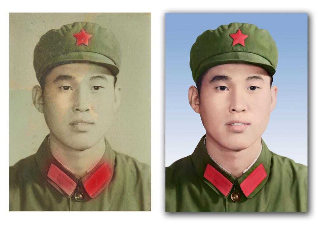 西湖破损照片修复-18